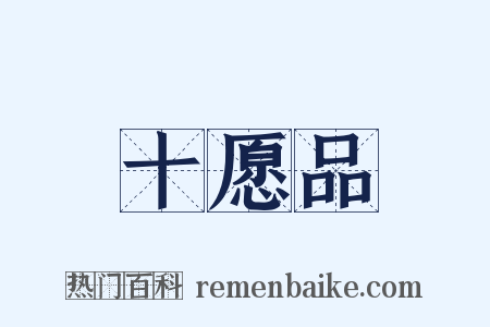 十愿品是什么意思的图片